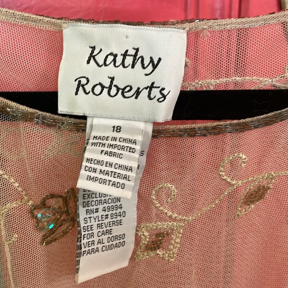 Kathy Roberts poncho size 18 - Picture 4 of 5
